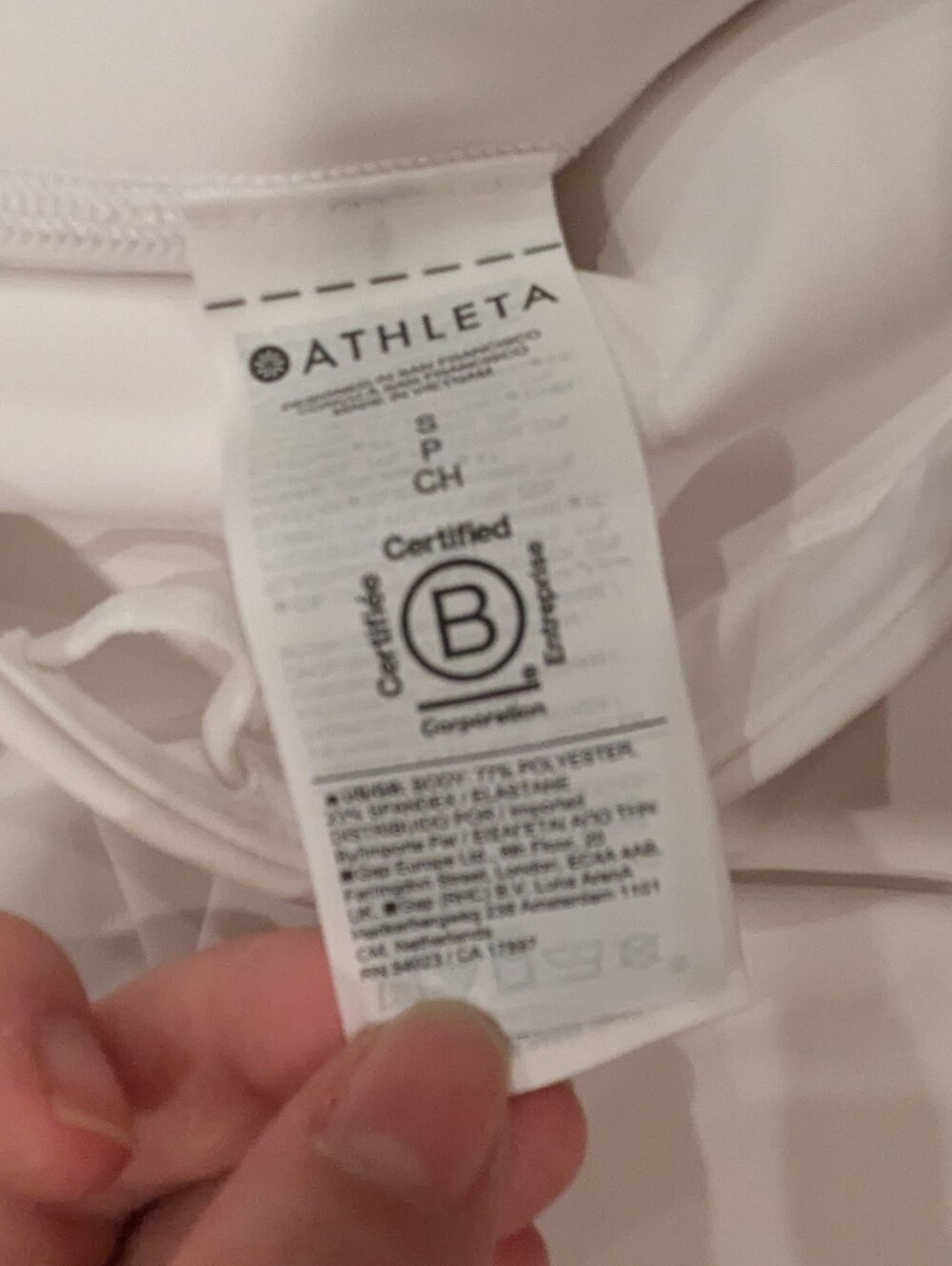 Athleta White Interval Stash 7/8 Cropped Leggings Size S NWT - Picture 7 of 8
